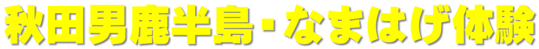 秋田男鹿半島・なまはげ体験